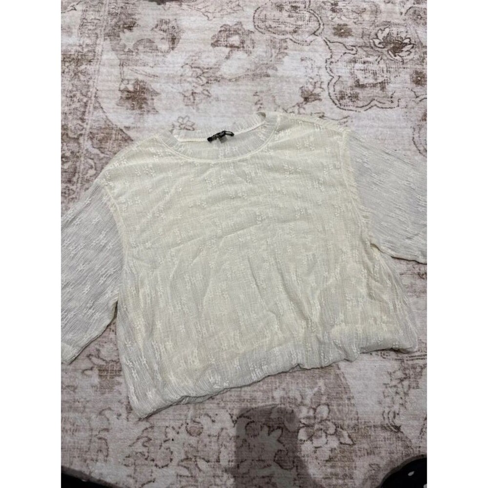 Steve Madden Lace Blouse Cropped Size Small